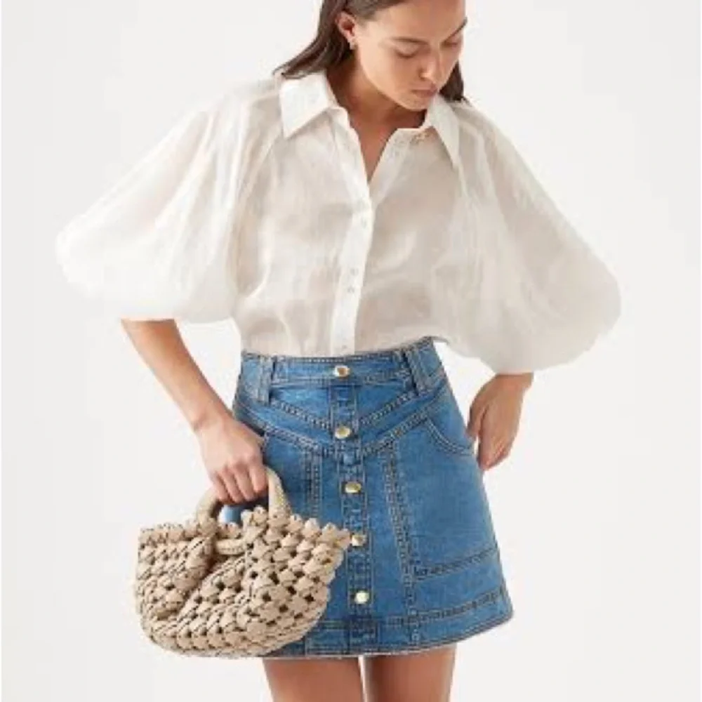 ๐ SOLD ๐ AJE Palms Puff Sleeve Blouse Ivory โข RRP $295 โข BNWoT Never Worn - Picture 6 of 8